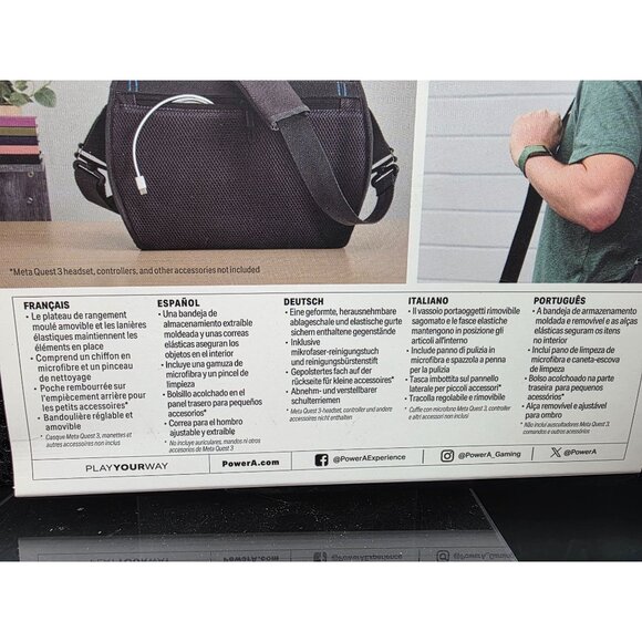 PowerA Travel Bag For Meta Quest 3 & 3S With Adjustable Strap - Picture 8 of 8
